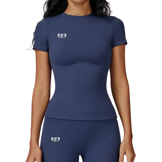 Evolve Women's Seamless Blue Top