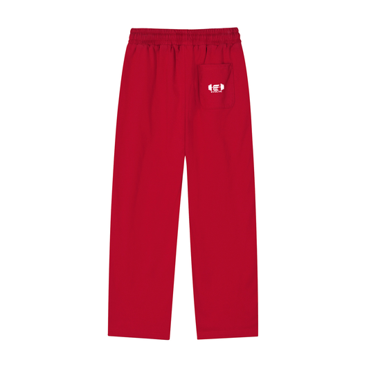 Reflective Striped Straight-Leg Sweats