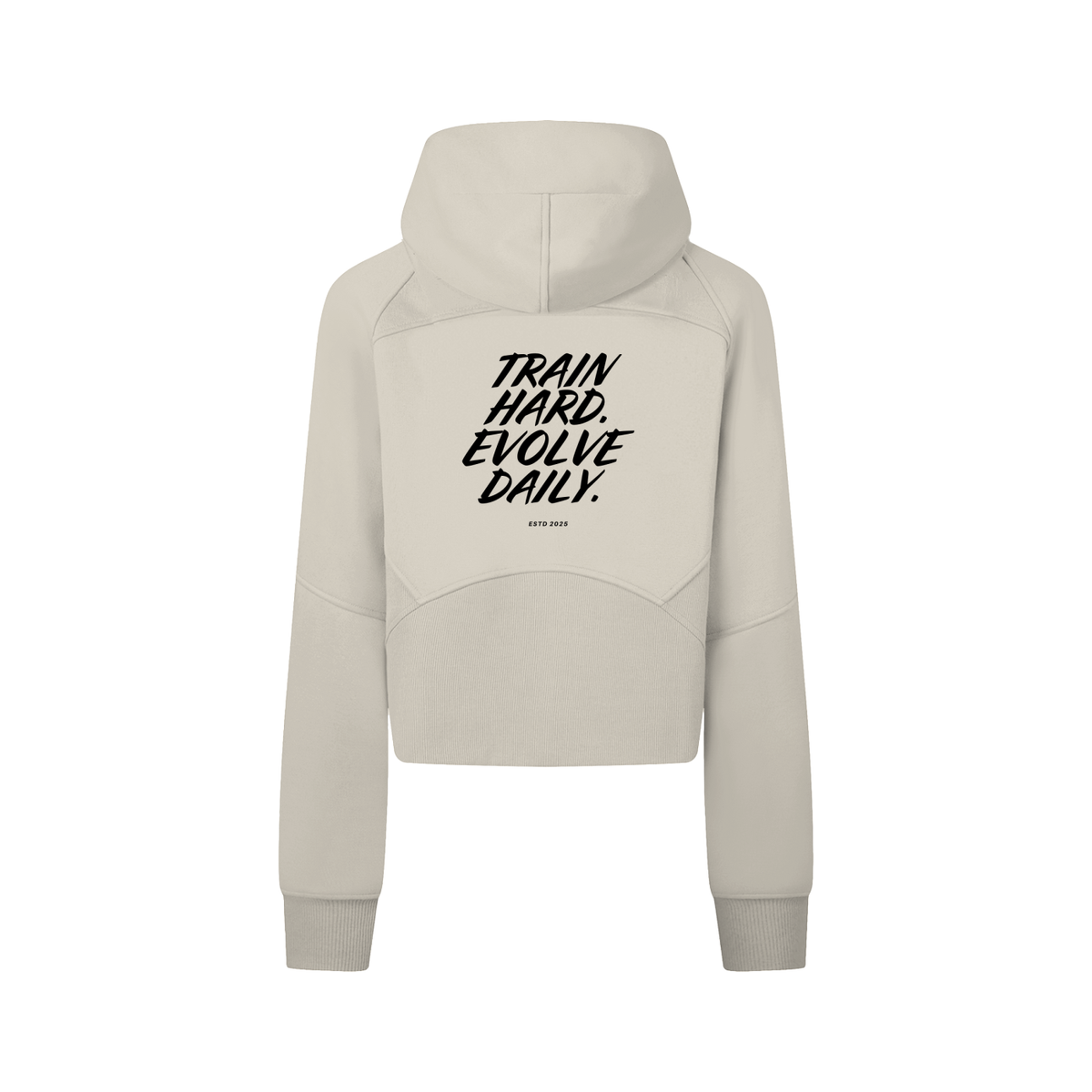 Cropped Zip-Through Hoodie
