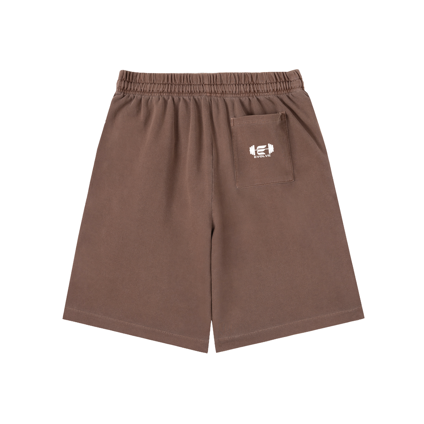 Evolve Essential Brown Cotton Shorts