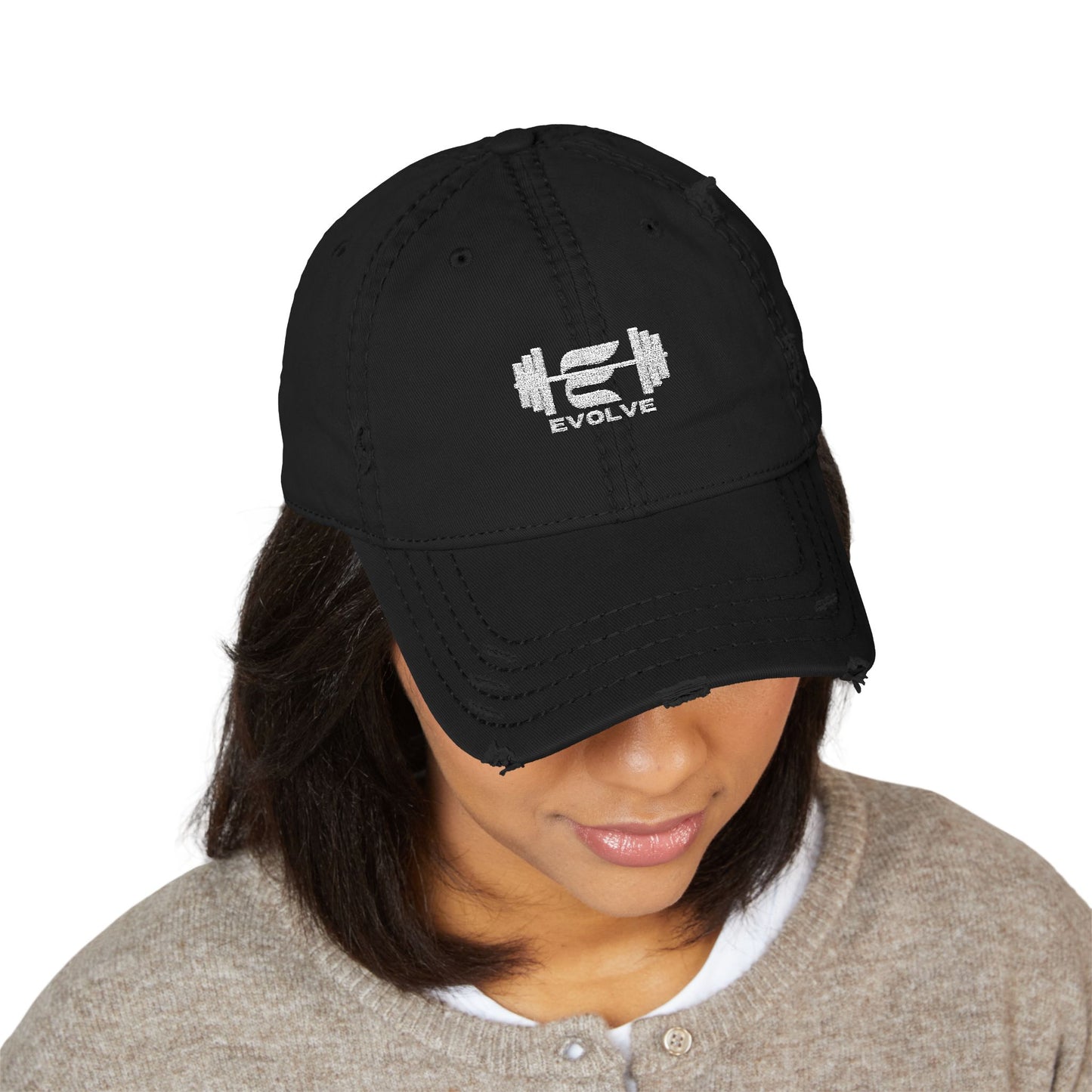 Evolve Distressed Embroidered Hat