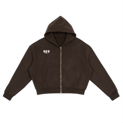 Evolve Daily Fleece Cropped Zip-Up Hoodie