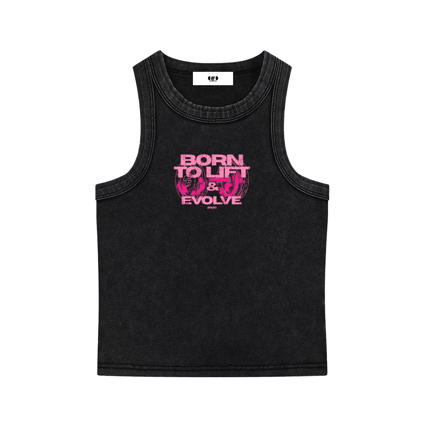 PINK BORN TO LIFT WOMENS TANK TOP