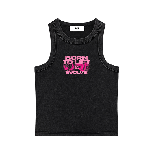 PINK BORN TO LIFT WOMENS TANK TOP