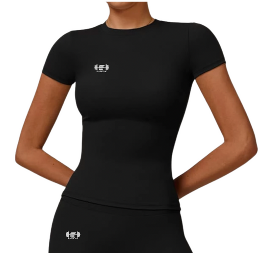 Evolve Black Seamless Women's Activewear Top