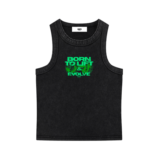 GREEN BORN TO LIFT WOMEN’S TANK TOP
