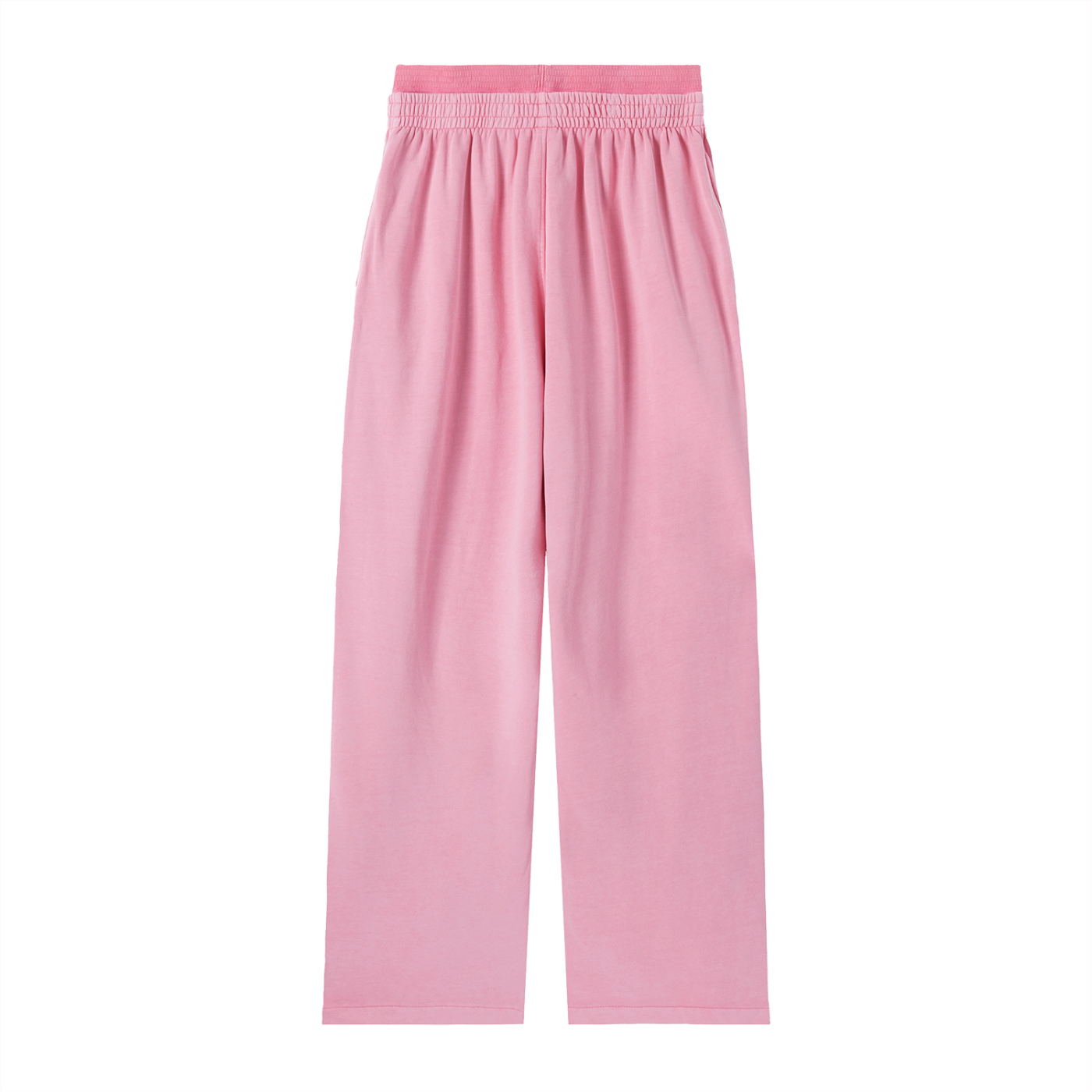 BORN TO LIFT PINK DOUBLE WAIST SWEATPANTS