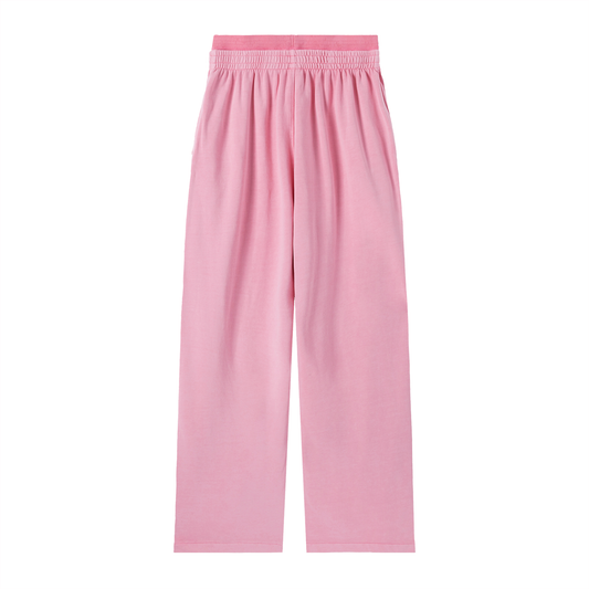 BORN TO LIFT PINK DOUBLE WAIST SWEATPANTS