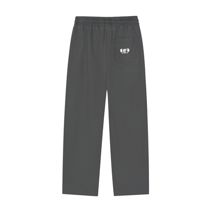 Reflective Striped Straight-Leg Sweats