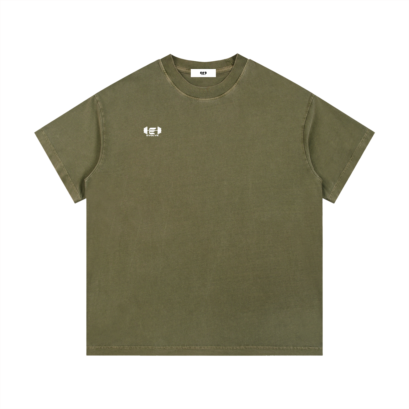Evolve Essential Army Green Men’s Cotton Tee