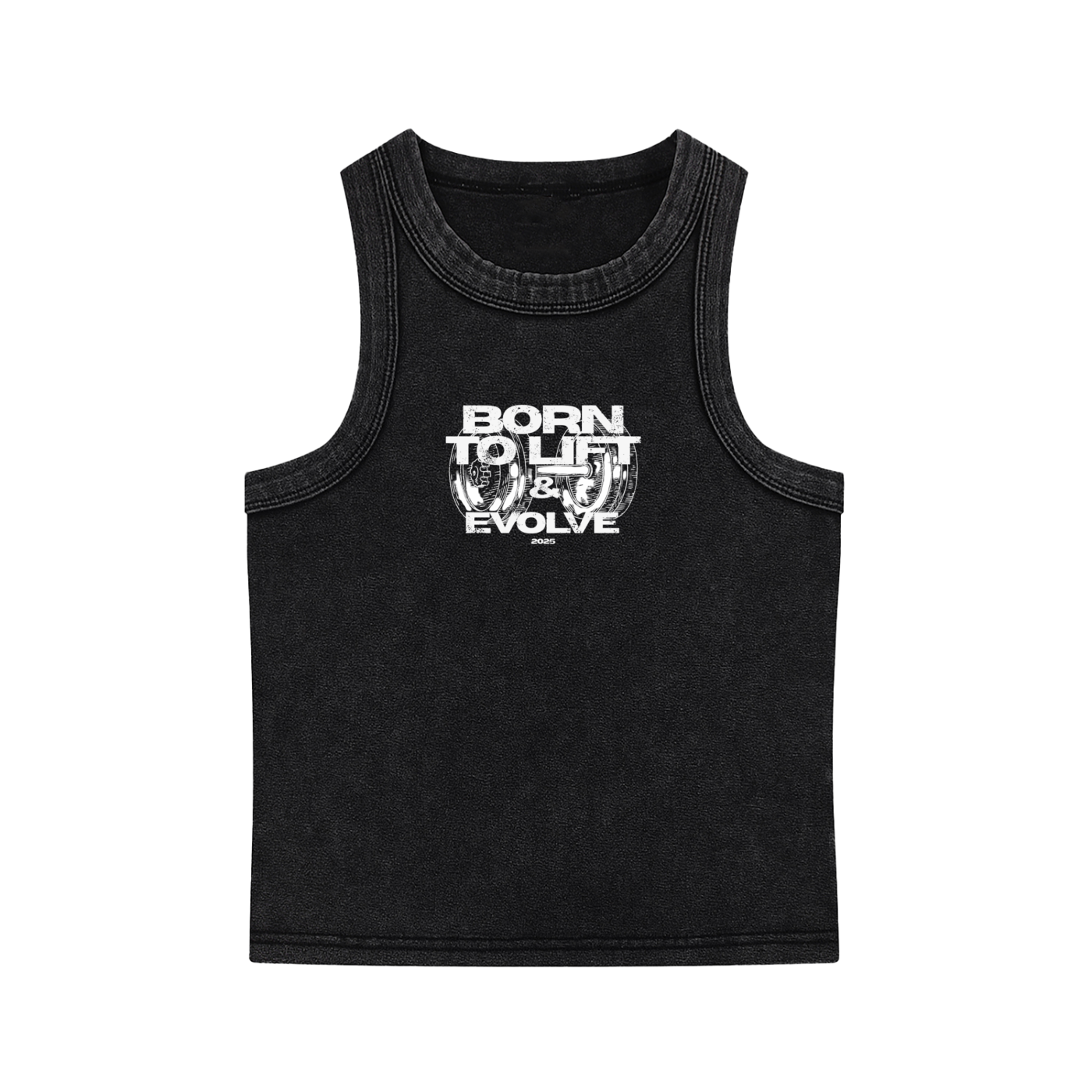 WHITE BORN TO LIFT WOMEN’S TANK TOP