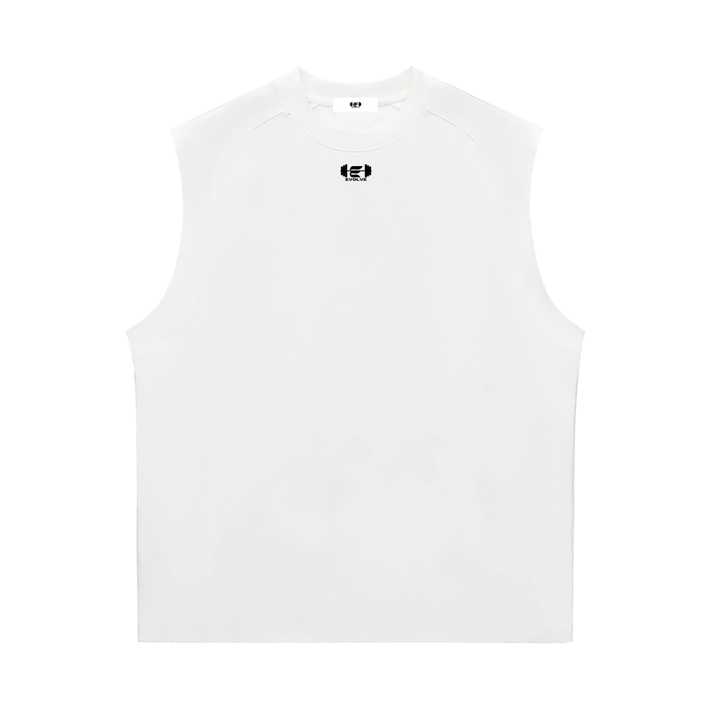 Evolve Basic Essential White Men’s Muscle Tee
