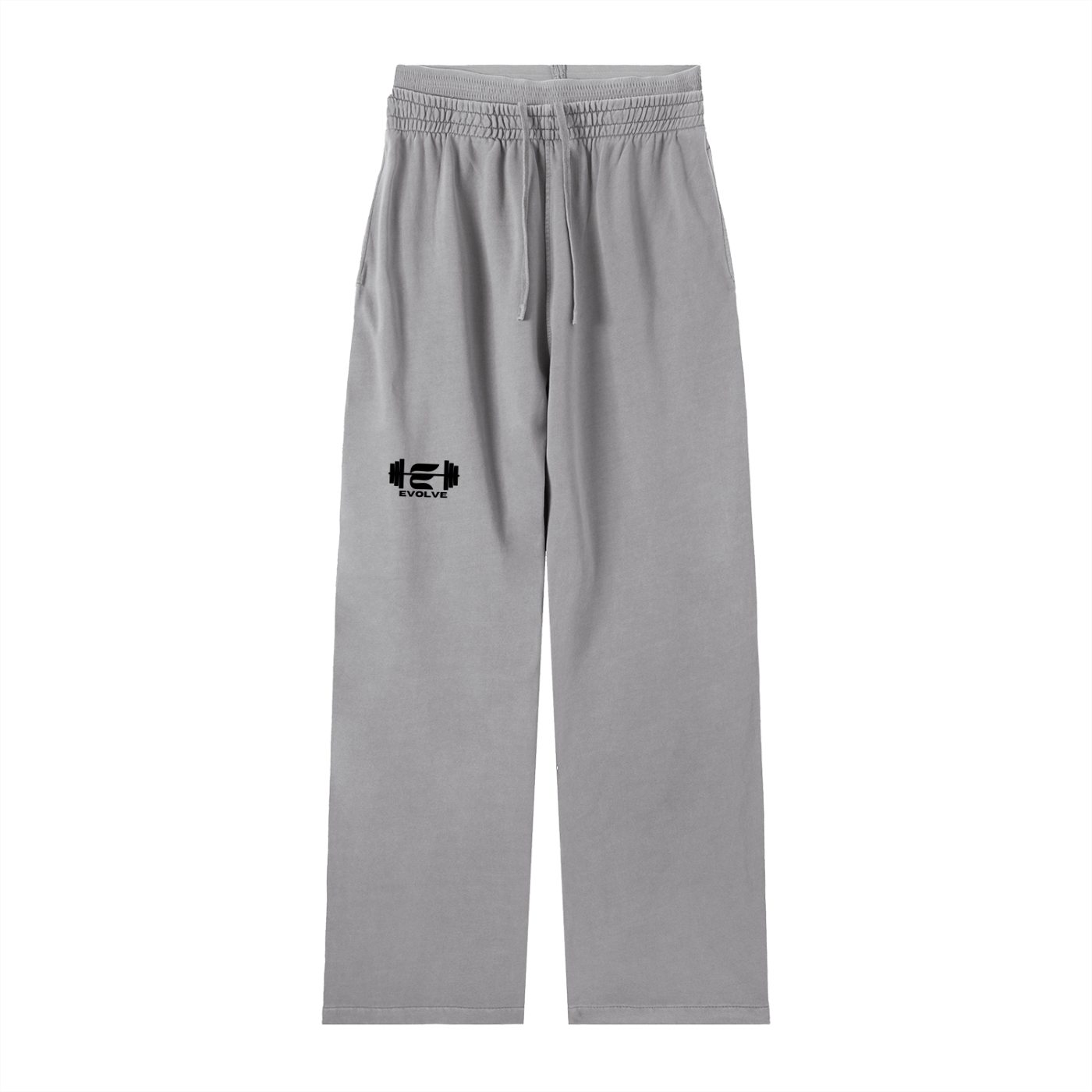 BORN TO LIFT GREY DOUBLE WAIST SWEATPANTS