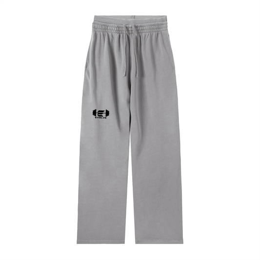 BORN TO LIFT GREY DOUBLE WAIST SWEATPANTS