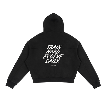 Evolve Daily Fleece Cropped Zip-Up Hoodie