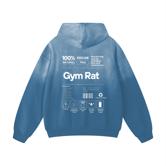 Blue Gym Rat Hoodie
