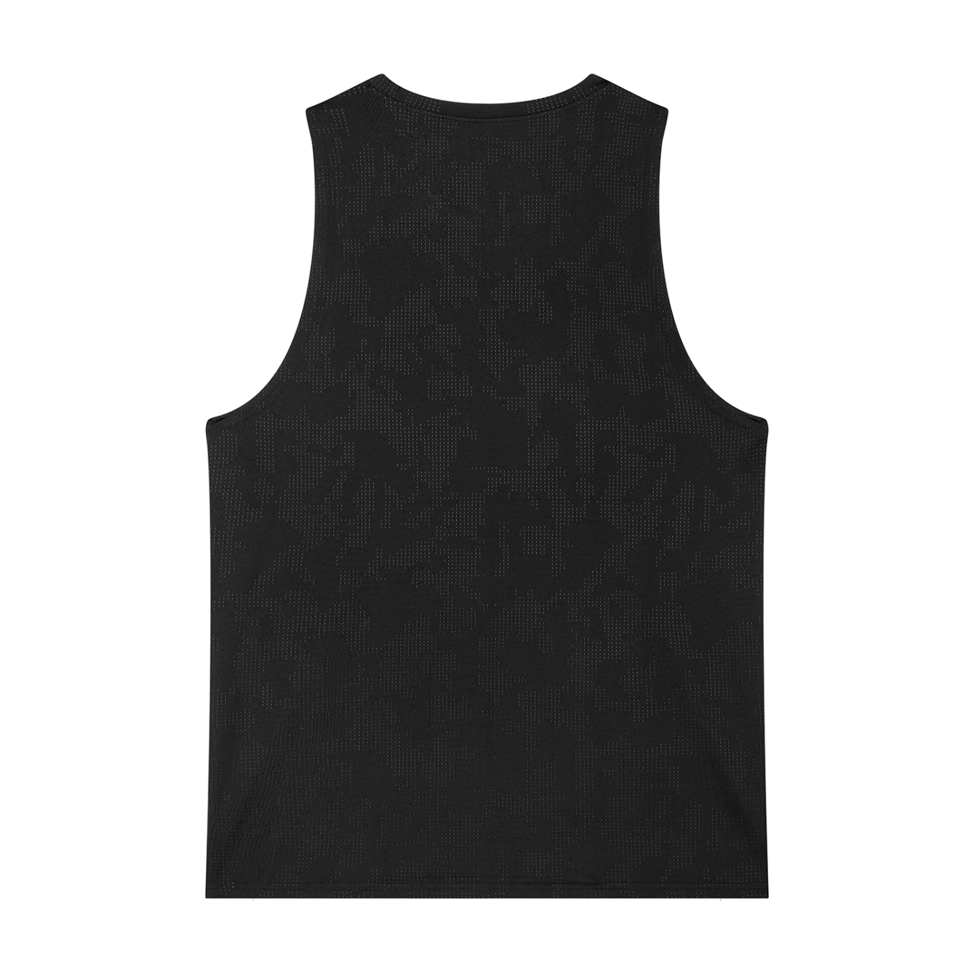 Men's Black Jacquard Performance Tank Top