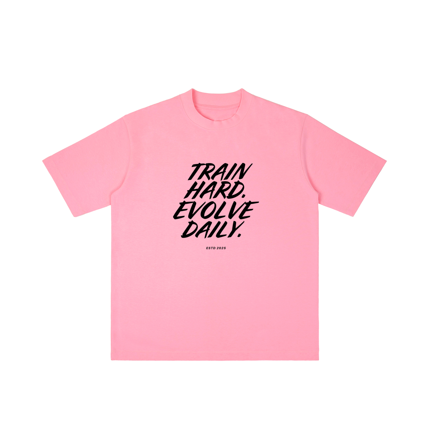 Evolve Daily Oversize Tee – Dark Lettered Edition