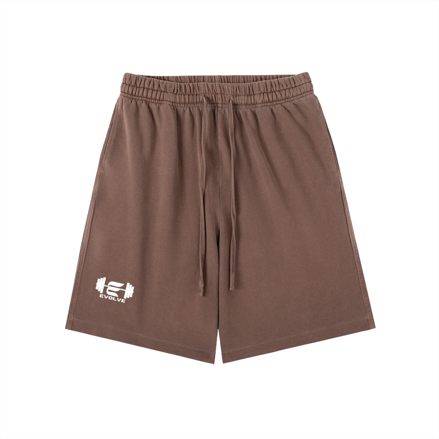 Evolve Essential Brown Cotton Shorts