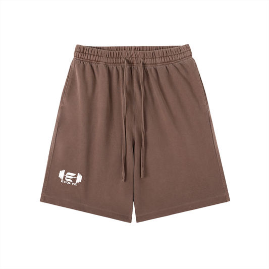 Evolve Essential Brown Cotton Shorts