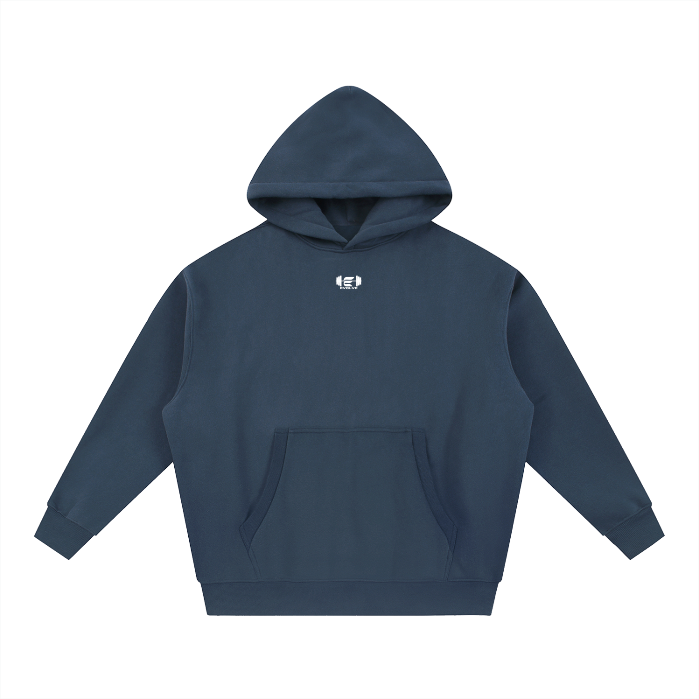 Evolve Essential Navy Blue Oversized Fleece Hoodie