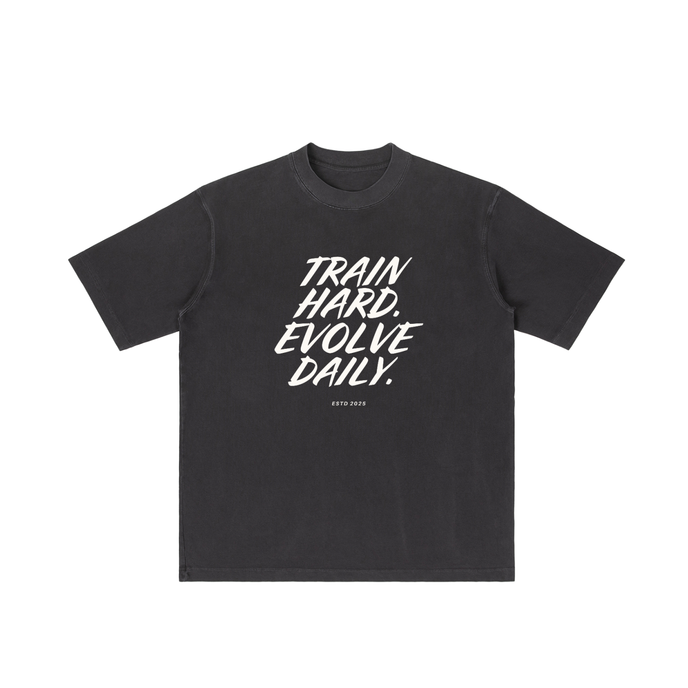 Evolve Daily Oversize Tee – White Lettered Edition