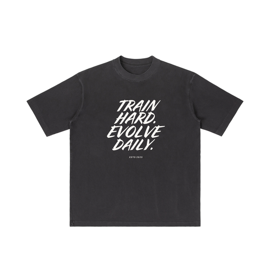 Evolve Daily Oversize Tee – White Lettered Edition