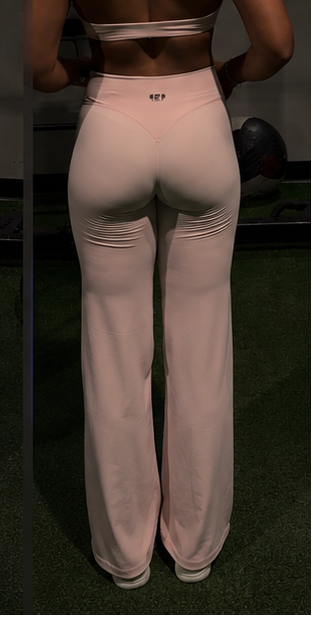 Straight Leg Open Back Set Pants
