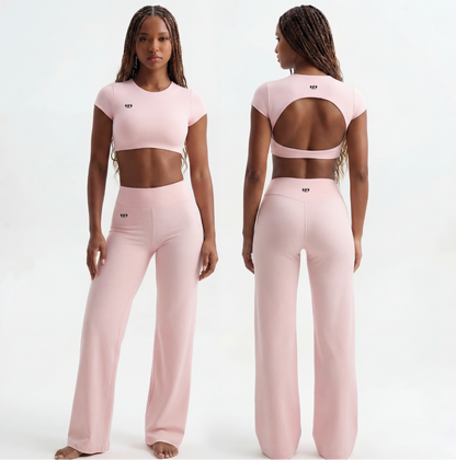 Open-Back Cropped Set