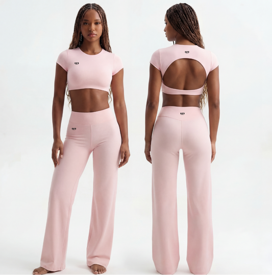 Open-Back Cropped Set