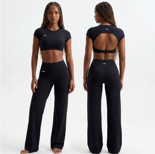 Open-Back Cropped Set