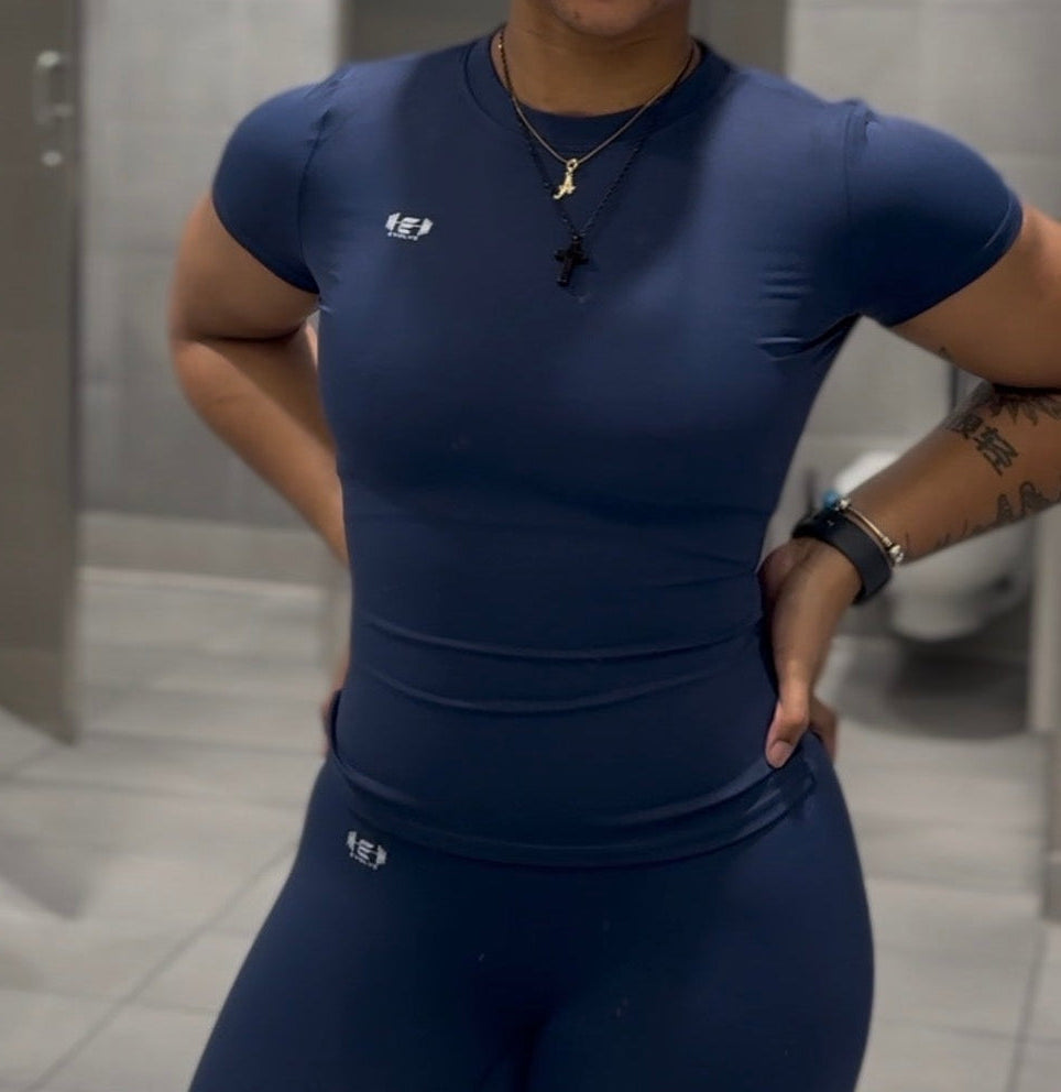 Evolve Women's Seamless Blue Top