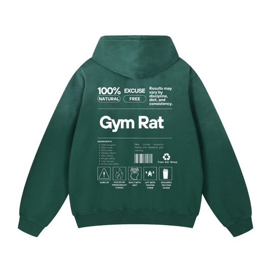 Green Gym Rat Hoodie