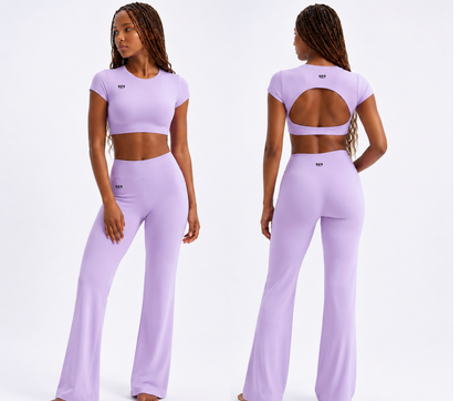 Open-Back Cropped Set