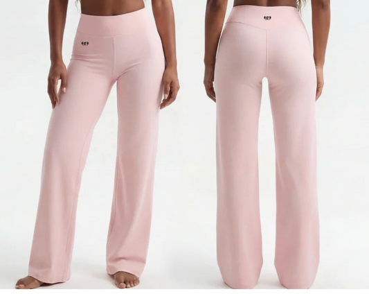 Straight Leg Open Back Set Pants
