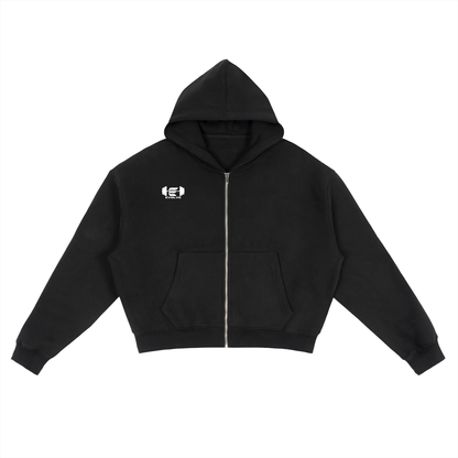 Evolve Daily Fleece Cropped Zip-Up Hoodie