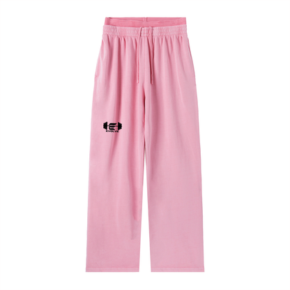 JOGGING DE SPORT ROSE À DOUBLE TAILLE « BORN TO LIFT »