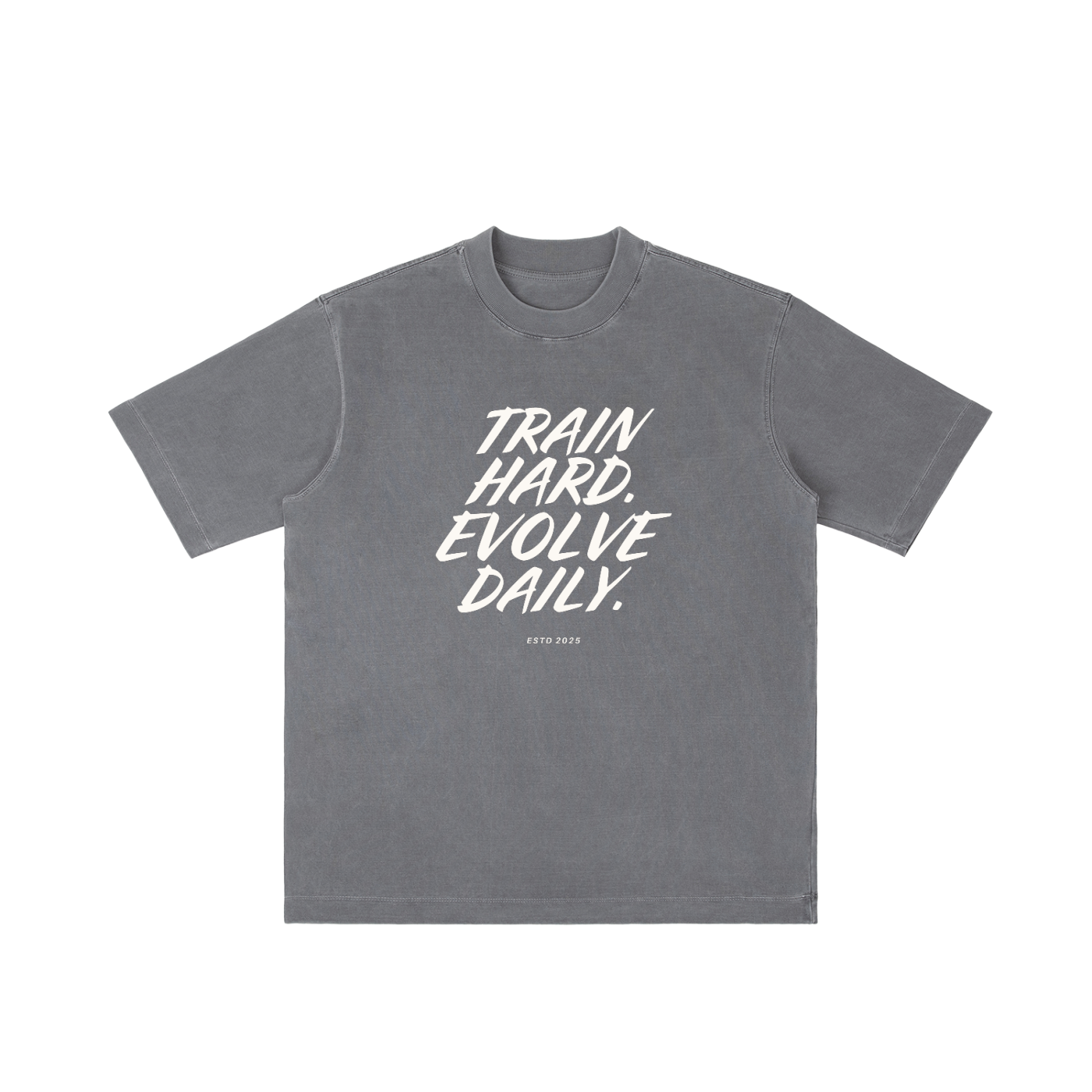 Evolve Daily Oversize Tee – White Lettered Edition