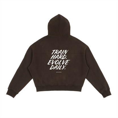 Evolve Daily Fleece Cropped Zip-Up Hoodie