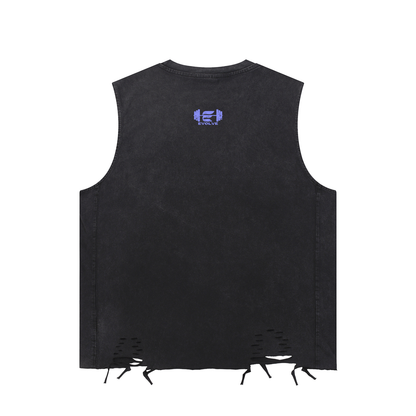 BORN TO LIFT PURPLE MUSCLE TEE