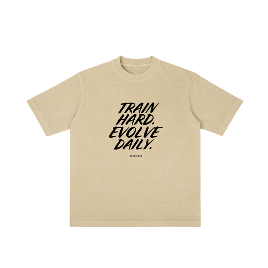 Evolve Daily Oversize Tee – Dark Lettered Edition