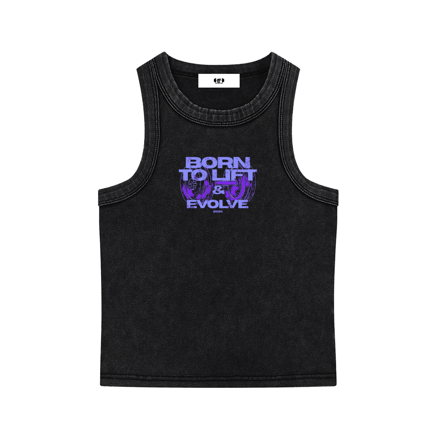 PURPLE BORN TO LIFT WONENS TANK TOP
