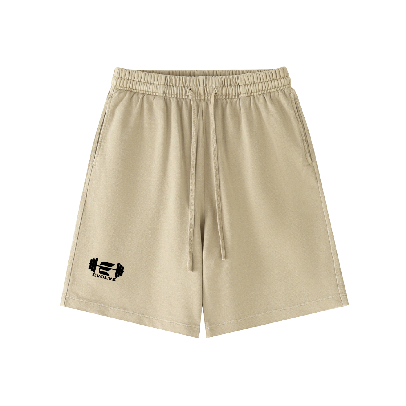 Evolve Essential Khaki Cotton Shorts