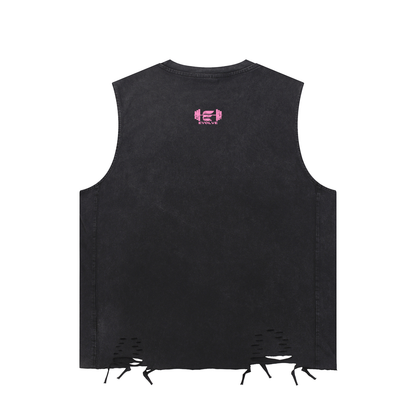 BORN TO LIFT PINK MUSCLE TEE