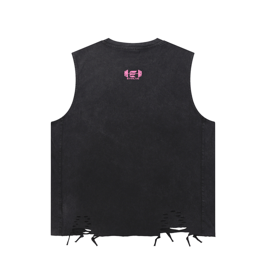 BORN TO LIFT PINK MUSCLE TEE