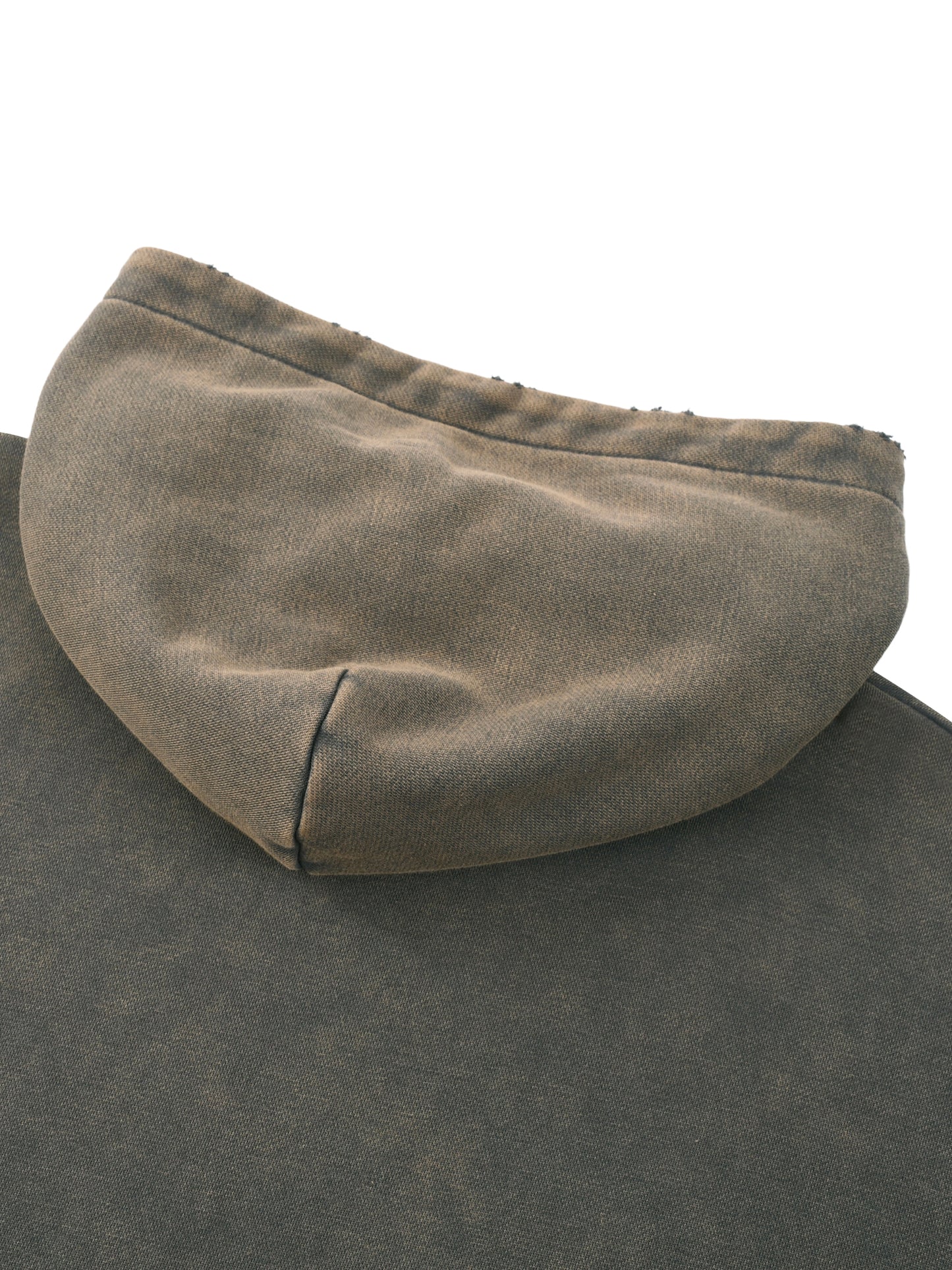 Vintage Frayed-Hem Evolve or Repeat Hoodie