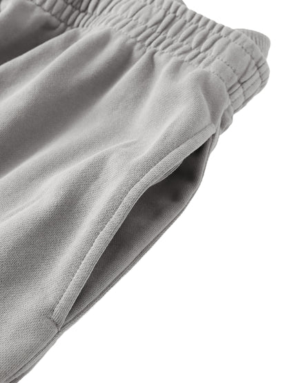 BORN TO LIFT GREY DOUBLE WAIST SWEATPANTS