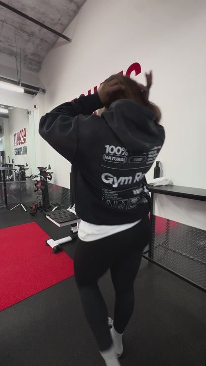 Black Gym Rat Hoodie