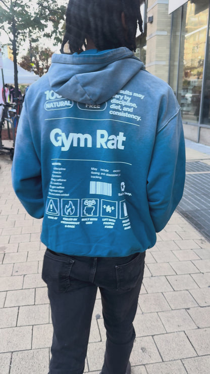 Blue Gym Rat Hoodie